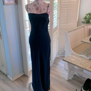 Elegant, beautiful navy blue dress